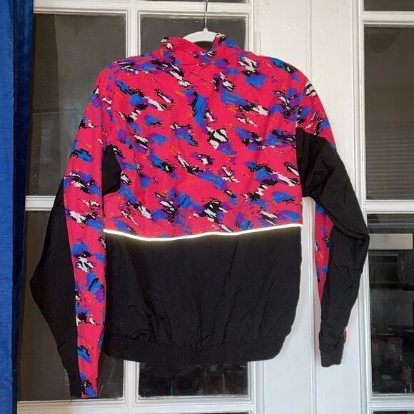 Dolfin international cool vtg 90s windbreaker jacket full zip pixel size medium - Picture 14 of 15